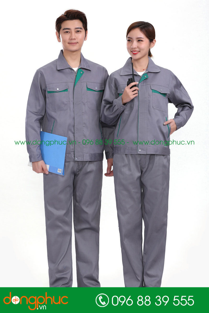 Mẫu bảo hộ màu ghi phối xanh lá